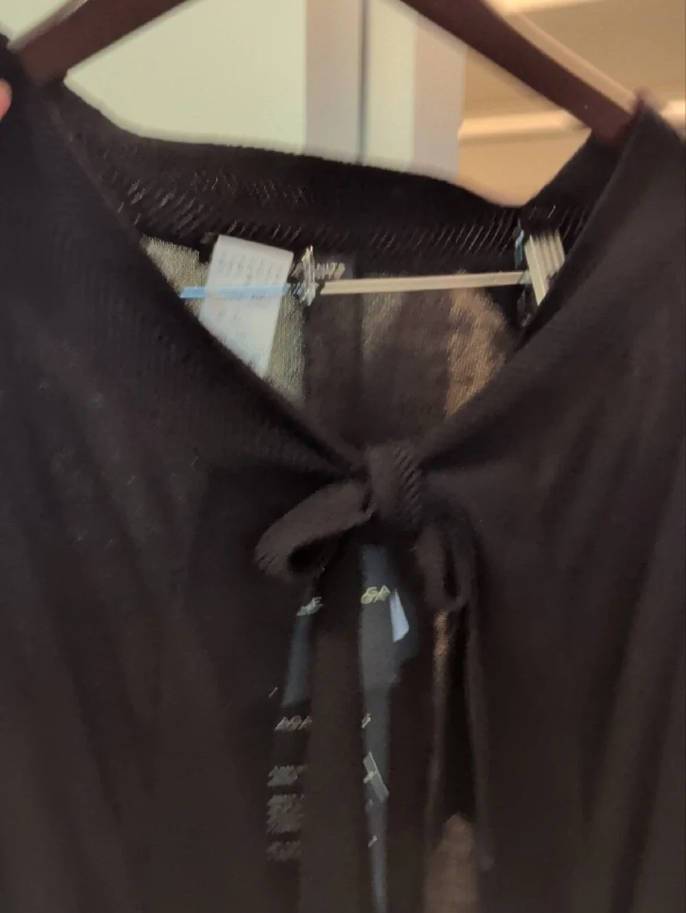 Balenciaga Black Long Open-Front Knit Duster